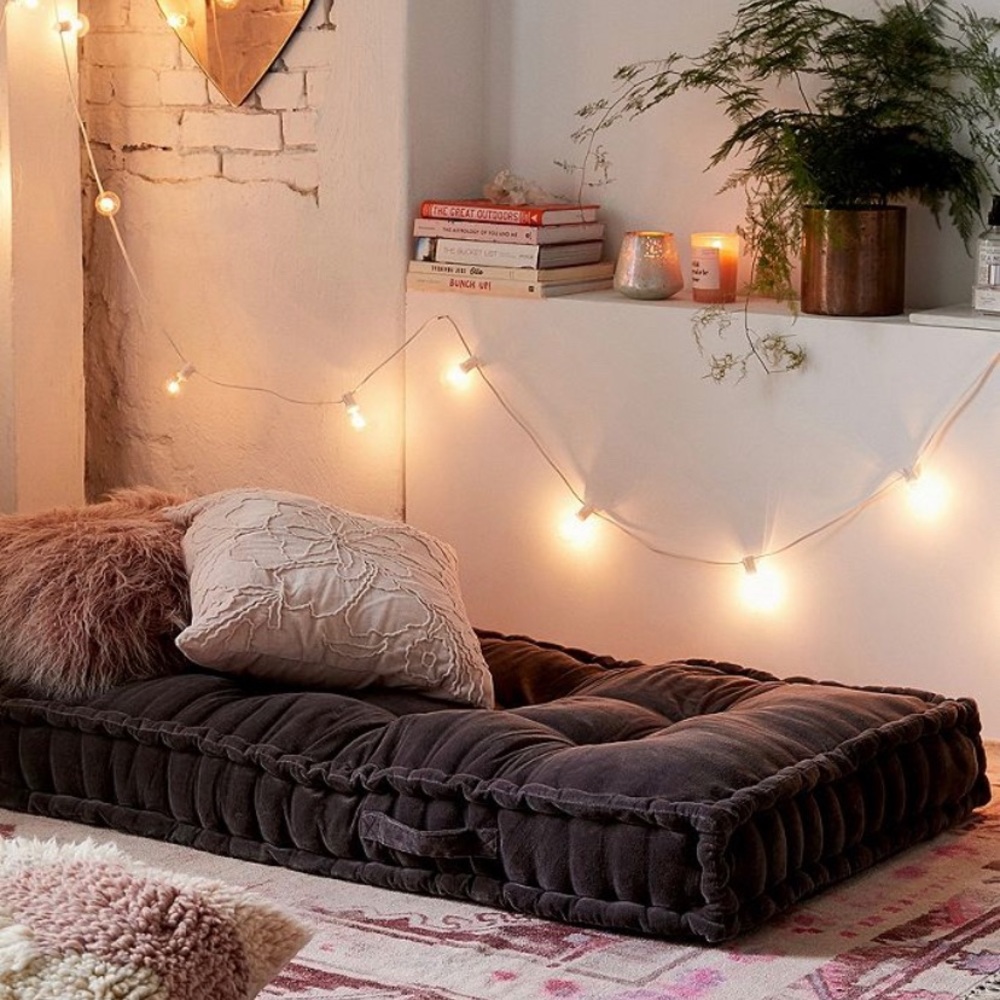 Urban outfitters velvet daybed cushion